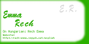emma rech business card
